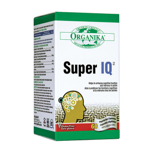 Super IQ Organika tăng cường tuần hoàn não , cải thiện trí nhớ 60 viên