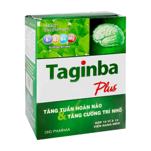 Taginba Plus DHG Pharma tăng tuần hoàn máu não 100 viên