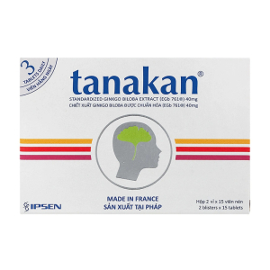 Tanakan 40mg Ipsen điều trị rối loạn nhận thức ở người lớn tuổi 30 viên