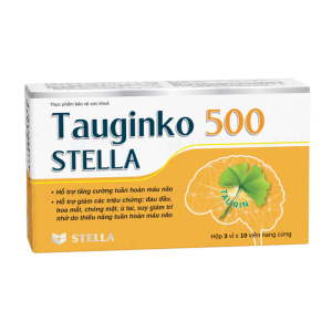 Tauginko 500 Stella tăng cường tuần hoàn máu não 30 viên