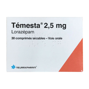 Temesta 2.5mg Neuraxpharm điều trị rối loạn lo âu, mất ngủ 30 viên