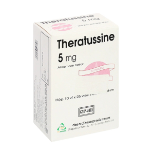 Theratussin 5mg TV.Pharm điều trị mất ngủ, sảng rượu cấp 250 viên