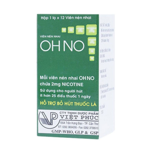 Thuốc cai thuốc lá OH NO Việt Phúc 12 viên nhai
