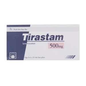 Tirastam 500mg Pymepharco điều trị các cơn động kinh cục bộ 60 viên
