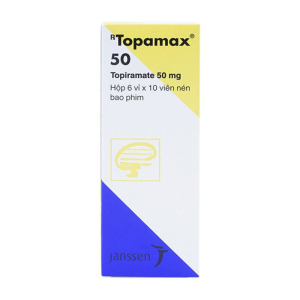 Topamax 50mg Janssen điều trị động kinh cục bộ, dự phòng đau nửa đầu 60 viên