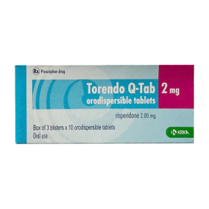Torendo Q-Tab 2mg Krka điều trị tâm thần phân liệt 30 viên