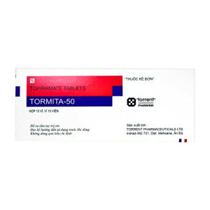 Tormita 50mg Torrent điều trị hỗ trợ cơn động kinh 100 viên