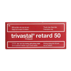 Trivastal Retard 50 Servier điều trị bệnh Parkinson 30 viên
