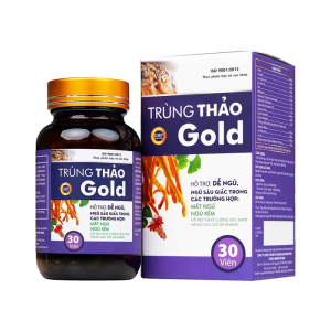 Trùng Thảo Gold Thành Công hỗ trợ dễ ngủ, ngủ sâu giấc 30 viên