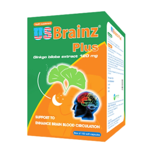 US Brainz Plus Dược Đức hỗ trợ hoạt huyết, tuần hoàn máu não 100 viên