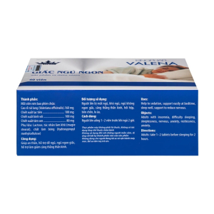 Valena Kingphar giúp an thần, hỗ trợ dễ ngủ 40 viên