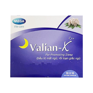 Valian-X Mega điều trị mất ngủ 100 viên