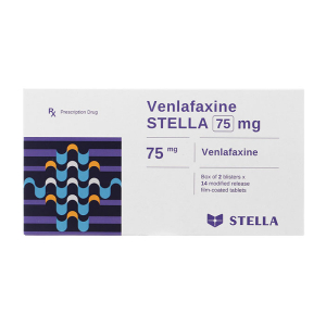 Venlafaxine Stella 75mg điều trị các cơn trầm cảm nặng 28 viên