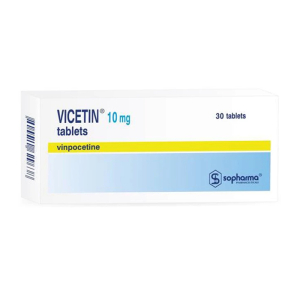 Vicetin 10mg Sopharma điều trị rối loạn mạch máu, rối loạn tuần hoàn máu não 30 viên