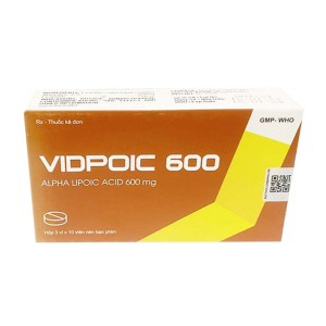 Vidpoic 600 Gia Nguyễn điều trị rối loạn cảm giác do bệnh viêm đa dây thần kinh đái tháo đường 30 viên