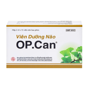 Viên dưỡng não O.P.CAN OPC điều trị giảm trí nhớ, kém tập trung, thiểu năng tuần hoàn não 30 viên