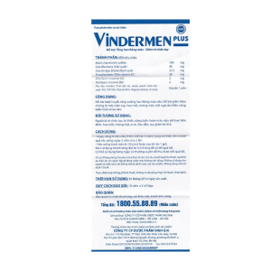 Vindermen Plus Vinh Gia hỗ trợ hoạt huyết, tăng cường lưu thông máu não 30 viên