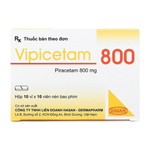 Vipicetam 800 Hassan điều trị các triệu chứng chóng mặt, đột quỵ 100 viên