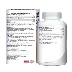 VitaHealth Ginkgo 2500 with DHA 30 viên