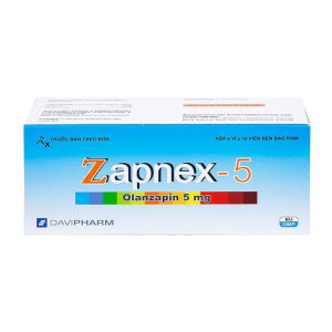 Zapnex-5 DaviPharm điều trị tâm thần phân liệt 60 viên