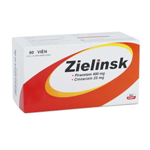 Zielinsk 400mg/25mg Davipharm cải thiện chức năng nhận thức, tăng cường tuần hoàn máu não 60 viên