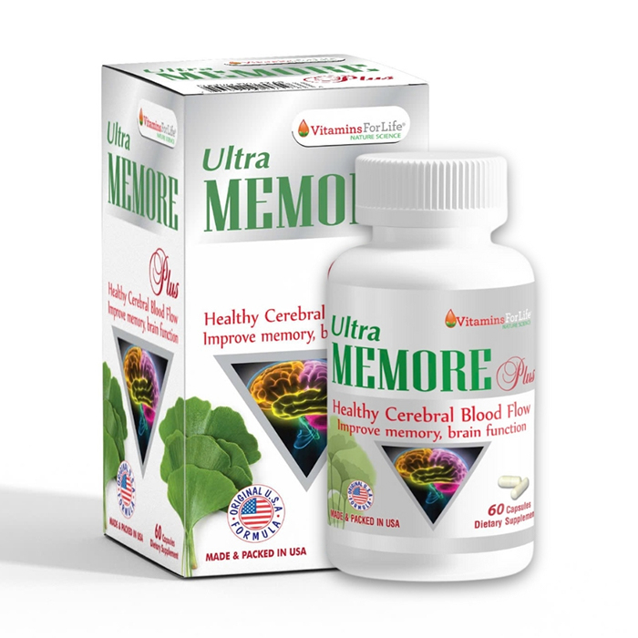 Ultra Memore Plus bổ não, cải thiện trí nhớ 60 viên Ultra Memore Plus bổ não, cải thiện trí nhớ 60 viên